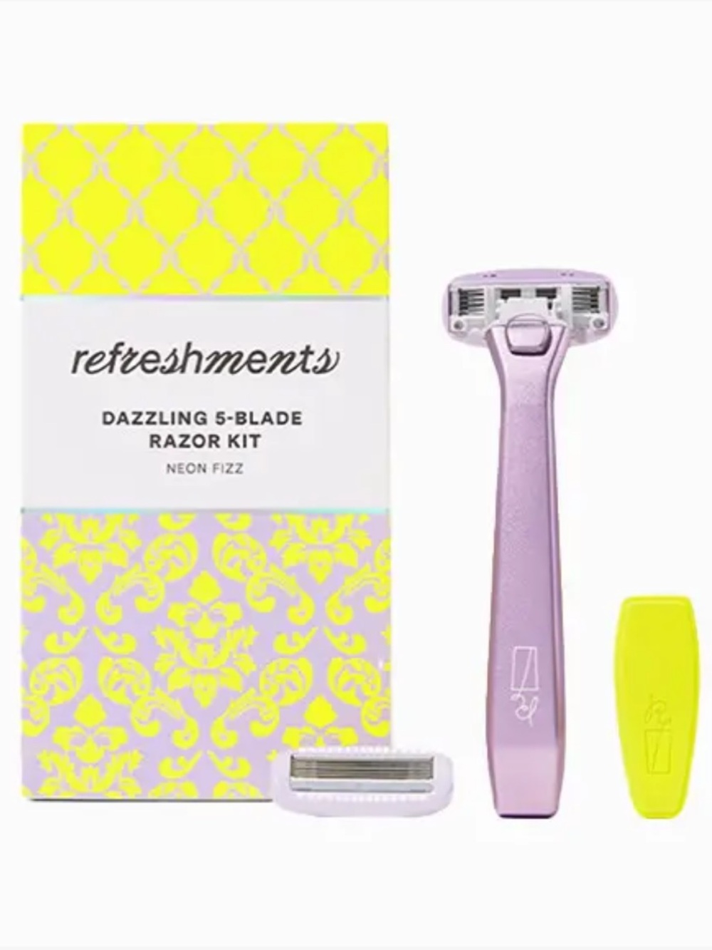 NWT Refreshments Dazzling 5-Blade Razor Kit